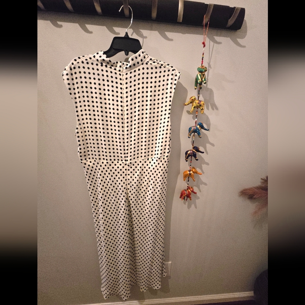Ralph Lauren Cream Sleeveless V-Neck Midi Sundress - Picture 5 of 6